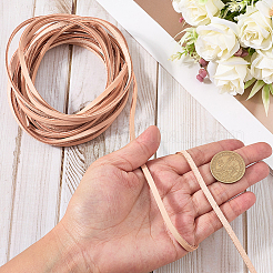 5 м плоские шнуры из коровьей кожи&nbsp;WL-GF0001-27B-03