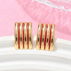 Серьги-гвоздики из нержавеющей стали 304&nbsp;EJEW-A130-03B-G