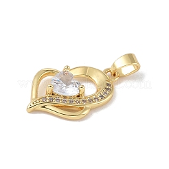 Латунные микро проложить кубического циркония подвески&nbsp;KK-P273-11A-G