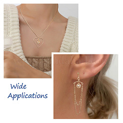 16 шт. 4 подвески из латуни с прозрачным кубическим цирконием&nbsp;ZIRC-PJ0001-08