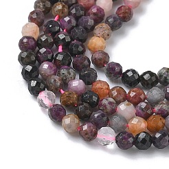 Натуральные рубиновые бисерные пряди&nbsp;G-L651-C07-3mm