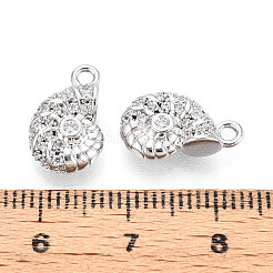 Латунные микропаве прозрачные кубические циркониевые подвески&nbsp;KK-N267-22P