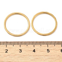 Ионное покрытие (ip) 304 нержавеющая сталь простые кольца&nbsp;RJEW-I101-01A-G