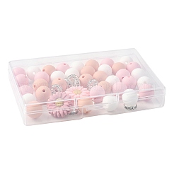 Наборы для самостоятельной сборки круглых бусин в виде ромашек&nbsp;DIY-FS0010-24B