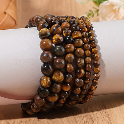 3 нити 3 стилей натуральные круглые бусины тигровый глаз ab&nbsp;G-PA0001-38