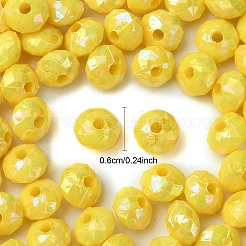 Непрозрачные акриловые бусины&nbsp;MACR-YW0003-55G