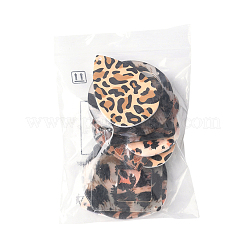 10 шт. 5 стиля подвески из непрозрачного акрила с леопардовым узором&nbsp;SACR-FS0001-33