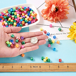 Бусины из акриловой эмали разных цветов&nbsp;SACR-TA0001-08