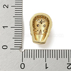 Латунные микропаве из прозрачного кубического циркония&nbsp;ZIRC-P119-19G-01