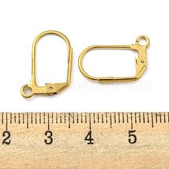 Фурнитура для сережек с застежкой-рычагом из нержавеющей стали 304 с ионным покрытием (IP)&nbsp;STAS-P360-02B-G