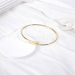 1шт. простые браслеты из сплава для женщин&nbsp;BJEW-LP0004-08G