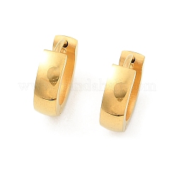 Серьги-кольца из нержавеющей стали 304 с эффектом полировки&nbsp;EJEW-M001-29C-G