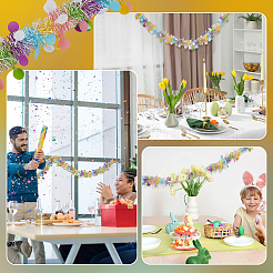 Ленты из полиэстера с кружевной отделкой&nbsp;OCOR-WH0105-014B