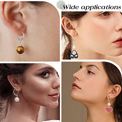 3 стиль фурнитуры для сережек с застежкой-рычагом из нержавеющей стали 304&nbsp;STAS-SC0007-58P