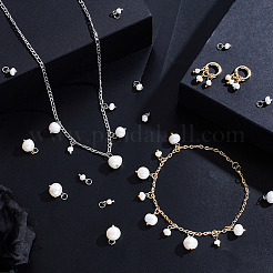 40 шт. 4 стиля натурального культивированного пресноводного жемчуга рисовые подвески&nbsp;PALLOY-GA00038