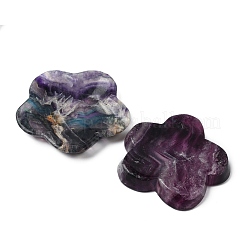 Резные фигурки цветов из натурального флюорита для украшения домашнего рабочего стола&nbsp;DJEW-A016-02