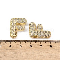 Латунные микропаве прозрачные подвески с фианитом&nbsp;KK-Z041-01G-F