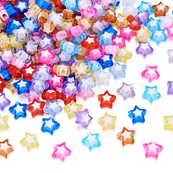 360шт 12 цвета прозрачные акриловые бусины&nbsp;TACR-TA0001-43