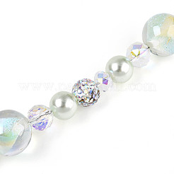 Нити стеклянных и акриловых бусин&nbsp;MAK-T011-06F