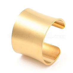 Браслеты-манжеты открытого типа из нержавеющей стали 304&nbsp;BJEW-U015-01G