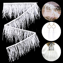 2м модная отделка из перьев страуса&nbsp;DIY-GF0009-45A-02