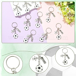 10 шт. брелок из сплава с футбольной тематикой&nbsp;KEYC-YW00231