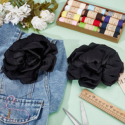 2 шт. полиэстеровые цветочные железные булавки&nbsp;JEWB-GO0001-18E