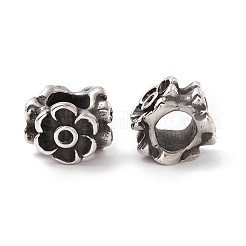 Европейские бусины из нержавеющей стали 304&nbsp;STAS-M298-07AS