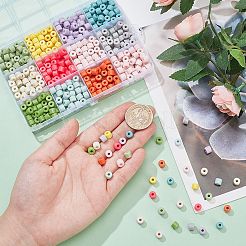 600шт 12 цвета непрозрачные акриловые бусины&nbsp;OACR-SC0001-50