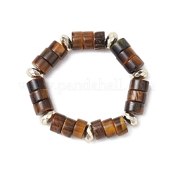 Бусины из гематита и натуральные кольца из тигрового глаза для женщин&nbsp;RJEW-JR00873-04