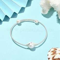 Браслет-манжета из натурального жемчуга&nbsp;BJEW-JB09494