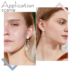 200 шт. фурнитура для сережек-гвоздиков из нержавеющей стали 304&nbsp;STAS-UN0063-93