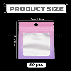 50 шт. прямоугольные пластиковые пакеты с застежкой-молнией «инь-ян»&nbsp;OPP-LP0001-11A