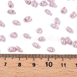 Непрозрачные цвета блестящие стеклянные бусины&nbsp;SEED-T006-02E