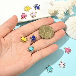 10 шт. 5-цветное ионное покрытие (IP) 201 подвески из нержавеющей стали&nbsp;STAS-YW0003-45