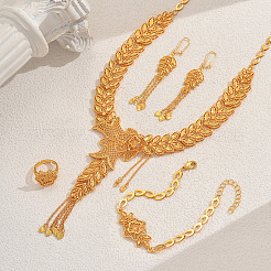 Наборы из сплава с полыми цветами и листьями&nbsp;PC9373