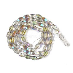 Стеклянные бусины с гальваническим покрытием &nbsp;GLAA-Q101-03A-HP02