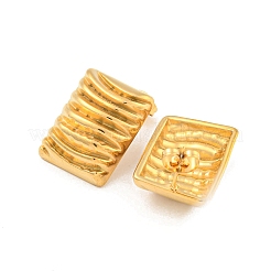 Прямоугольные серьги-гвоздики из нержавеющей стали 304&nbsp;EJEW-L290-023G