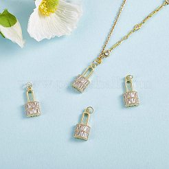 5 шт. Латунные подвески с микропаве&nbsp;ZIRC-SZ0003-24