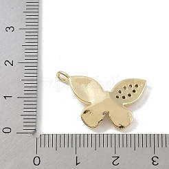 Латунные микропаве прозрачные подвески с фианитом KK-P273-12G