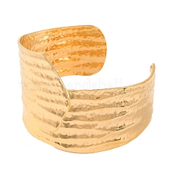 Браслеты-манжеты из нержавеющей стали 304 для женщин&nbsp;BJEW-G711-01B-G