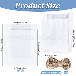 50 шт. прямоугольные бумажные пакеты для выпечки&nbsp;CARB-SP0001-05B-01