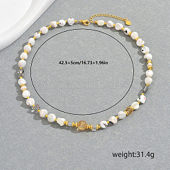 Элегантные натуральные ракушки самородки бусины ожерелья для женщин&nbsp;ZE2381