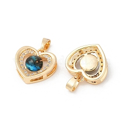 Латунные микро проложить кубического циркония подвески&nbsp;X-KK-R213-03G