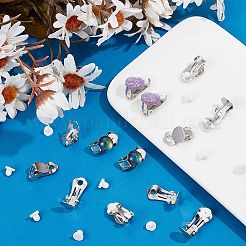 60 шт. латунные клипсы для сережек&nbsp;KK-SP0001-12P