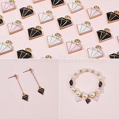 90шт 3 цвета сплава эмаль подвески&nbsp;ENAM-SZ0003-01