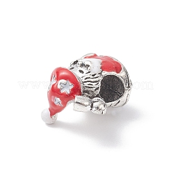 Европейские бусины из сплава эмали рождественской тематики&nbsp;MPDL-Q213-05AS