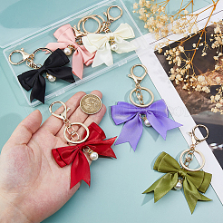 6шт брелок-бантик из полиэстера 6 цветов&nbsp;KEYC-FH00074
