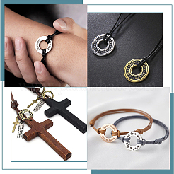 20 шт. 2-х цветные латунные соединительные кольца&nbsp;KK-BBC0010-38