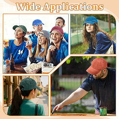 15 шт. двухцветная кепка для мужчин&nbsp;AJEW-WA0001-55